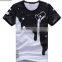 Fashionable kids crew neck tshirt with attractive c design print,kids clothings