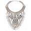 Women Bijoux Major Suit Flowers Rhinestone Vintage Crystal Jewelry Necklace