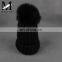 New Year Product Cute Real Fox Fur Pom Pom Kids Hat Fashion Kids Knitted Hat