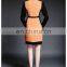 High quality long sleeve fake two piece dress, Aumtumn polyester dress 2015