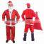 Economical felt material promotional red color santa suit