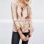 Wholesale Women Autumn Long Sleeve Embroidered Blouse With Lace-up Neck JYB31A18