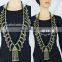 Vintage Beaded Kuchi Tribal Coin Necklace - Vintage Afghani Ethnic Boho Gypsy Statement Necklace