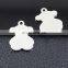 Good quality Mini size cute bear shape blank advertising metal key chain