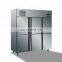 Double Door Freestanding Stainless Steel Kitchen Chiller, Upright Stainless Steel Deep Freezer