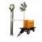 3m 100kg payload ground fixing pneumatic telescopic mast for 3 directional cameras
