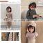 4097/2020 Newest high quality mink cashmere all-match girl stripe top winter fashion warm kids clothes