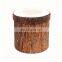 Customized beautiful round stool faux leather ottoman folding storage stool ottoman with storage