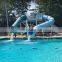 Spiral Fiberglass Water Slide for Sale Hotel Swimming Pool