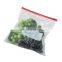 Food Grade Reusable PE Plastic Slider Zipper Bag For Packaging