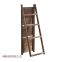 Uniquely finished easy clean folding display rack wood plants stand outdoor indoor ladder shelf