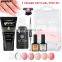 Nails Acrylic Builder Gel Kit Nail Poly gel Kits Quick Building Primer Top Coat Extension Poly Gel Set UV Brush Tips