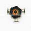 SS316 hygienic 3 way T type diaphragm valve with membrane