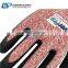 18 Gauge Gray HPPE Anti Cut Black Nitrile Sandy Gloves With Cut F