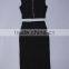 Summer dress Jenny Fashion 2016 New Hot Selling Elegant And Sey Women Black Two Piece Set Mesh Evening Party Bandage Dress Banda