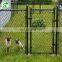 Plastic vinyl coated diamond chain link mesh fence with post