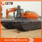 amphibious excavator for Clearing land at road and rail track construction