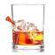 270ml Hand Blown Handmade Embedded Original Real 0.308 Bullet Whisky Glass For Gift