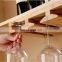 Custom Wine Glass Rack Under Cabinet for Kitchen Wine Glass Holder Bamboo Stemware Drying Storage Hanger Organizer Rack