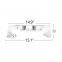 Acrylic Elevated Dog Bowls Pet Feeder Stainless Steel Bowls for Store, Home