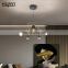HUAYI New Design Contemporary Style Home Living Room Bedroom Decoration Iron Modern Chandelier