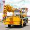 Telescopic boom 7 sections 30 meter length pickup truck crane with cable winch