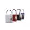 China manufacture wholesale safety luggage number combination cabinet pad door lock