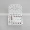 Indoor white ABS fiber optic 2F 4F wall outlet