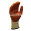 Cotton Work Gloves Latex Coated Safety Work Gloves Latex Wrinkle Construction Gloves