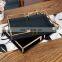 wholesale modern hotel wedding interior square black brown luxury nordic iron leather decor tray