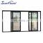 Superhouse aluminium metal materials automatic sliding double glass door