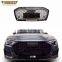 High Quality Car Accessories Body Parts  Front Car Black Grilles for Audi A6 Change to RS6 Front ABS Black Car Grilles 2019