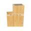 Bamboo Universal Knife Block Two-Tiered Slot-Less Wooden Knife Stand Organizer & Holder