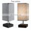 2022 Bedroom Bedside Lamp With Usb Port Modern 3-Way Dimmable Touch Square Desk Lamp Study Night Light Bedside Table Light