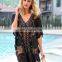 2021 New Arrived Beach Cover Up Embroidery Bathing Suit Sundress Ruffle Hem Swimsuit Cover Up