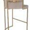XC201 gold chair PU hotel chair stainless steel high chair modern furniture
