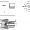 Tetrafluoro one-way valve (check valve) TCV