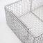 Customized 304 Stainless Steel Woven Wire Mesh Basket For Storage