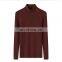 Fashionable 100% Cashmere Rib Knitting Jumper for Women High Neck Slim Fit Casual Style with Front Logo Solid Pattern for Winter