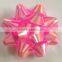 3.5" dia Iridescent Star Ribbon Bow and Decorative Ribbon for Christmas/Gift Decorative bow with self-adhesive backside