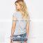 Women's New Arrival t Shirt Design Woman Custom Printing T-shirt Wholesale Price TS064