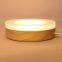 Wholesale Creative Solid Luminous Usb 3d Lamp Wood Led Night Light Base For Illusion decorative lighting