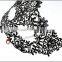 venetian mask wholesale Luxury Elegant Silver Metal Laser Cut Mask with Rhinestones Crystal