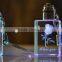 Color Changing 3d laser transparent photo led crystal keychain for wedding gifts