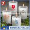 hot sale frosted borosilicate glass candle holder