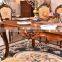 Dining room furniture antique carving wooden rectangle dining table