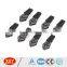 high quality wholesale black rubber puller yg metal zipper slider