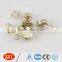 high quality light gold autolock thumb puller metal zipper slider