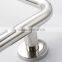 L shape polished finish stainless steel disables grab bar