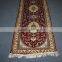 persian design red runner made in china, handmade silk carpet factory in guangzhou china